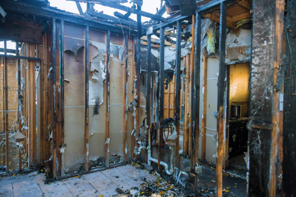 Professional Fire Damage Assessment technician working in Kansas City, KS